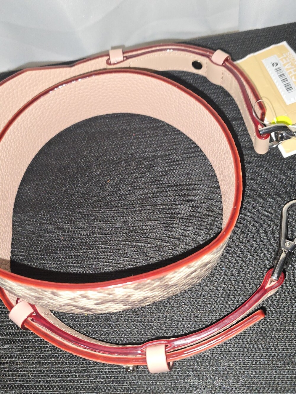 NwTMichael Kors Snake SKIN  Leather Guita  Bag Or  Belt Strap MSRP $99 - Picture 3 of 12